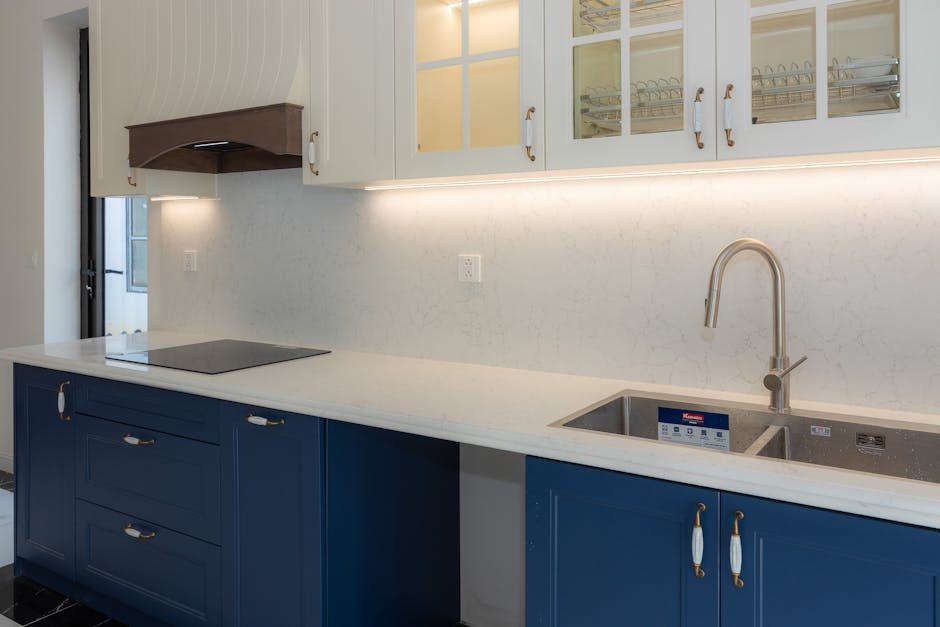 Kitchen cabinet hardware details